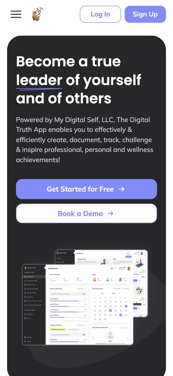 The Digital Truth App on a phone
