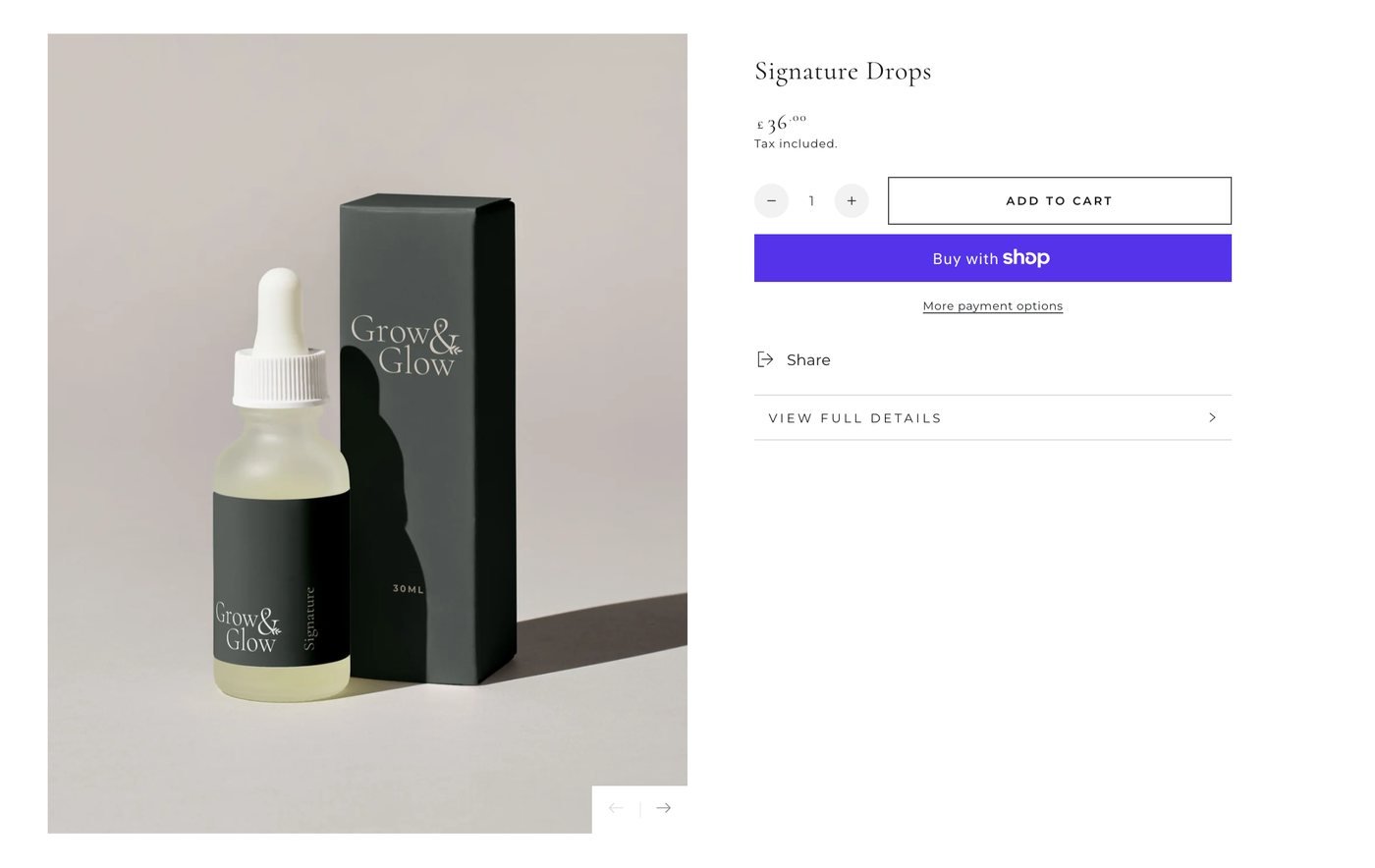 Grow & Glow - Signature Drops